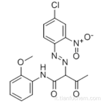 Butanamide, 2- [2- (4-cloro-2-nitrofenil) diazenil] -N- (2-metossifenil) -3-oxo CAS 13515-40-7